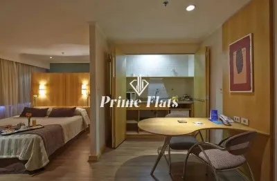 Flat disponível no slaviero essential são paulo ibirapuera, com 35m², 1 dormitório e 1 vaga