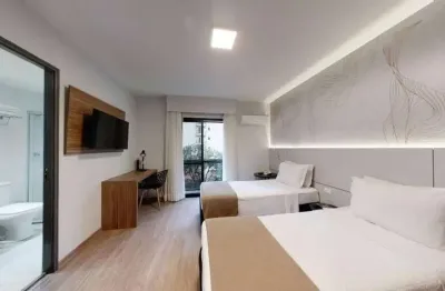 Flat disponível para venda no hotel intercity interative jardins, com 23m², 1 dormitório e 1 vaga