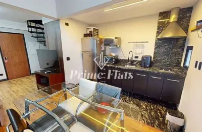 Flat disponível para venda no place vendome flat service em moema, com 52m², 1 dormitório e 1 vaga