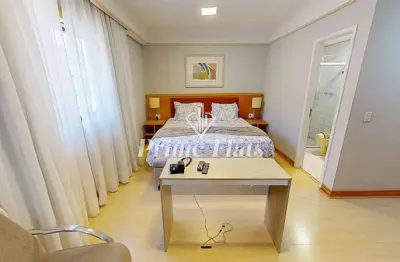 Flat disponível para locação no hotel bienal suítes, com 28m², 1 dormitório e 1 vaga