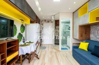 Flat disponível para venda no condomínio downtown luz, com 23m², 1 dormitório e 1 vaga