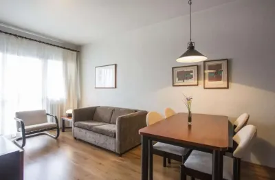 Flat disponível para venda no saint moritz flat service, com 48m², 1 dormitório e 1 vaga de garagem