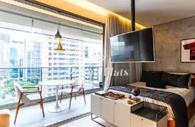Flat disponível para venda no vhouse por jfl living, com 36m², 1 dormitório e 1 vaga