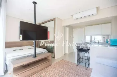 Flat disponível para venda no vhouse por jfl living, com 36m², 1 dormitório e 1 vaga