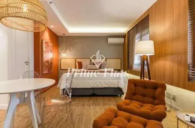 Flat disponível para locação no the world executive flat na vila olímpia, com 30m², 1 dormitório e 1 vaga