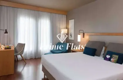 Flat disponível para venda no mercure campinas, com 26m², 1 dormitório e 1 vaga