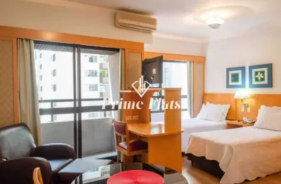 Flat disponível para locação no quality paulista, com 29m², 1 dormitório e 1 vaga