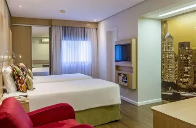 Flat disponível para venda no mercure são paulo nações unidas, com 27m², 1 dormitório e 1 vaga de garagem