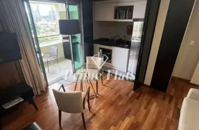 Flat disponível para locação no gran estanconfor veranda berrini, com 40m², 1 dormitório e 1 vaga