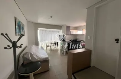 Flat disponível para venda no hotel paulista wall street na bela vista, com 55m², 1 dormitório e 1 vaga de garagem
