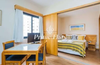 Flat disponível para venda no hotel hampton park no jardim paulista, com 31m², 1 dormitório e 1 vaga