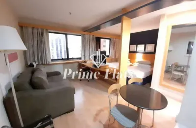 Flat disponível para locação no transamerica executive jardins, com 32m², 1 dormitório e 1 vaga