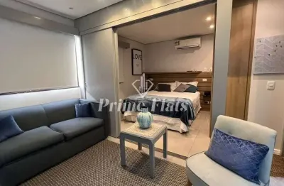 Flat disponível para locação no hotel hampton park, com 33m², 1 dormitório e 1 vaga de garagem