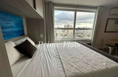 Flat disponível para locação no home boutique brooklin, com 48m², 1 dormitório e 1 vaga