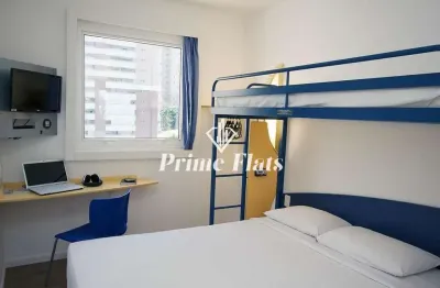 Flat disponível para venda no ibis budget são paulo morumbi, com 18m², 1 dormitório e 1 vaga