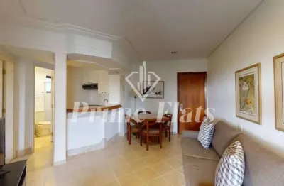 Flat disponível para locação no golden tower residence, com 43,55m², 1 dormitório e 1 vaga