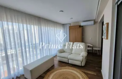 Flat disponível para locação no horizonte jk residencial na vila nova conceição, com 54m², 1 dormitório e 1 vaga