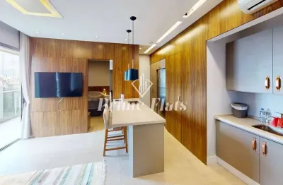 Flat disponível para locação no vhouse faria lima, com 92m², 2 dormitórios e 1 vaga