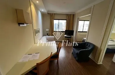 Flat disponível para locação no the world executive flat na vila olímpia, com 30m², 1 dormitório e 1 vaga de garagem