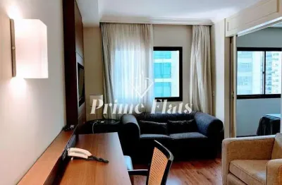 Flat disponível para locação no the world, com 30m², 1 dormitório e 1 vaga de garagem