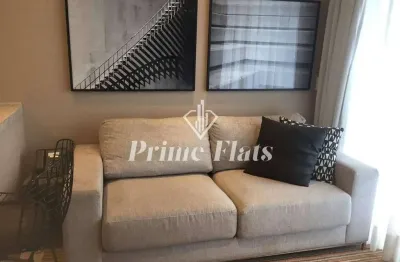 Flat disponível para locação no vhouse faria lima, com 46m², 1 dormitório e 1 vaga