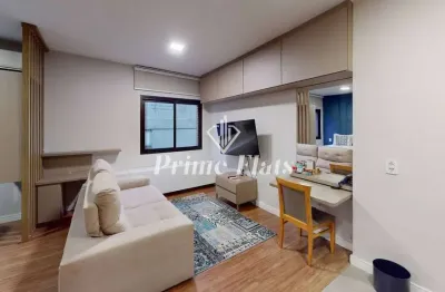 Flat disponível para venda no hotel hampton park, com 31m², 1 dormitório e 1 vaga