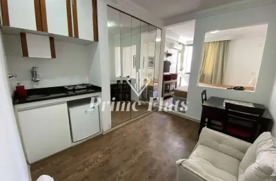 Flat disponível para locação no flat poeta drummond, com 28m², 1 dormitório e 1 vaga de garagem