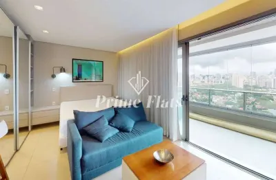 Flat disponível para locação no vhouse faria lima, com 36m², 1 dormitório e 1 vaga