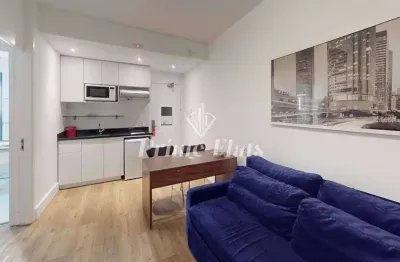 Flat disponível para locação no The Town Flat Service, com 33m², 1 dormitório e 1 vaga