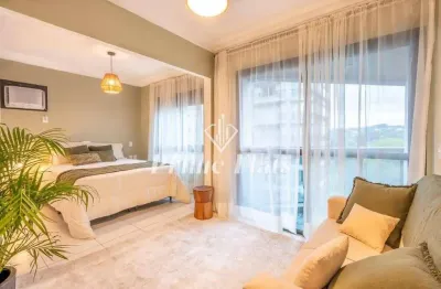 Flat disponível para venda no condomínio edifício the metropolitan hall, com 36m², 1 dormitório e 1 vaga