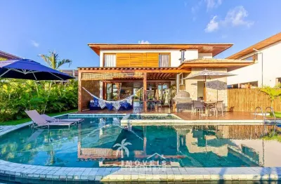 Casa à venda 6 suítes alto padrão condomínio piscinas naturais em praia do forte