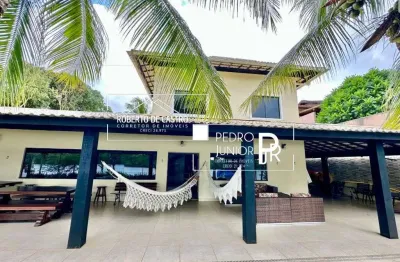 Casa à venda em barra de jacuípe 5 suítes na beira do rio jacuípe