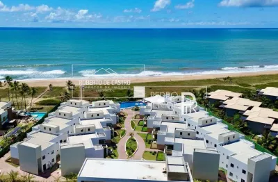 Apartamento à venda 2/4 em itacimirim térreo em condomínio frente mar