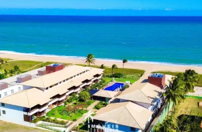 Apartamento à venda 3/4 superior em itacimirim pé na areia vista mar duplex