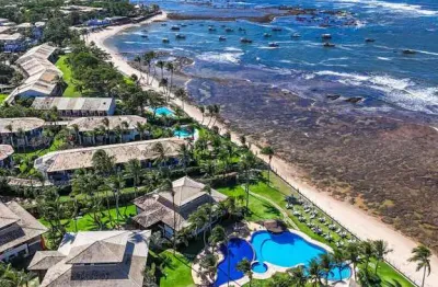 Apartamento térreo frente mar 3/4 alto padrão na vila de praia do forte