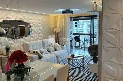 Apartamento todo mobiliado 04 suites, 119 m² no recreio dos bandeirantes