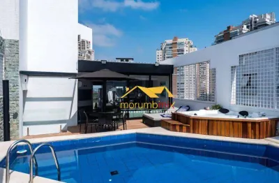 Cobertura com 3 dormitórios à venda, 350 m² por r$ 3.000.000,00 - morumbi - são paulo/sp