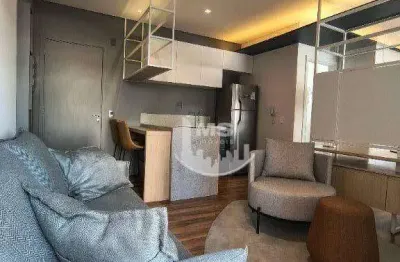 Apartamento com 1 dormitório, 38 m² - venda por r$ 700.000,00 ou aluguel por r$ 4.850,00/mês - cambuí - campinas/sp