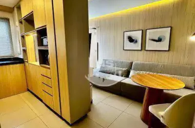 Apartamento com 1 dormitório, 42 m² - venda por r$ 595.000,00 ou aluguel por r$ 4.010,00/mês - jardim guanabara - campinas/sp