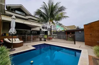 Sand lake residencial | casa triplex 4 suítes 273 m² no recreio