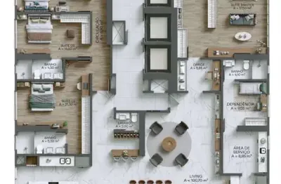 Apartamento com 4 quartos à venda em Meia Praia, Itapema 