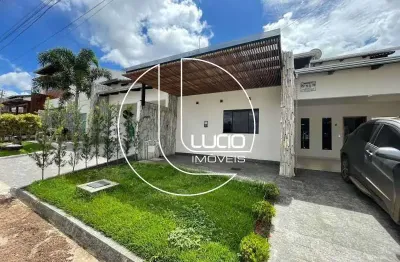 Casa em condomínio fechado com 3 quartos à venda na rua ra 5, residencial araguaia, anápolis, 136 m2 por r$ 650.000