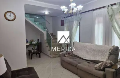 Sobrado com 3 dormitórios à venda, 158 m² por r$ 1.000.000,00 - campestre - santo andré/sp