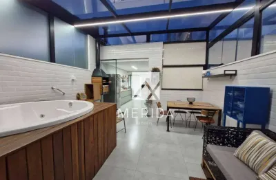 Cobertura com 2 dormitórios à venda, 98 m² por r$ 799.000,00 - jardim - santo andré/sp