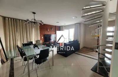 Cobertura com 4 dormitórios à venda, 150 m² por r$ 1.090.000,00 - jardim - santo andré/sp