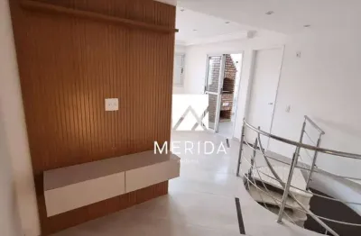 Cobertura com 2 dormitórios à venda, 83 m² por r$ 490.000,00 - casa branca - santo andré/sp