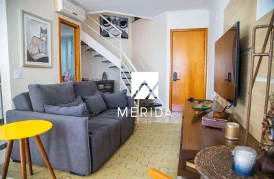 Apartamento duplex com 1 dormitório, 86 m² - venda por r$ 1.100.000,00 ou aluguel por r$ 6.920,00/mês - jardim - santo andré/sp