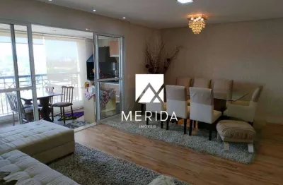 Apartamento com 4 dormitórios para alugar, 136 m² por r$ 11.950,00/mês - jardim - santo andré/sp