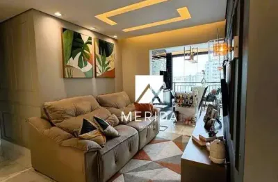 Apartamento com 3 dormitórios à venda, 84 m² - campestre - santo andré/sp