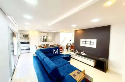 Apartamento com 3 dormitórios para alugar, 124 m² por r$ 6.283,40/mês - jardim - santo andré/sp